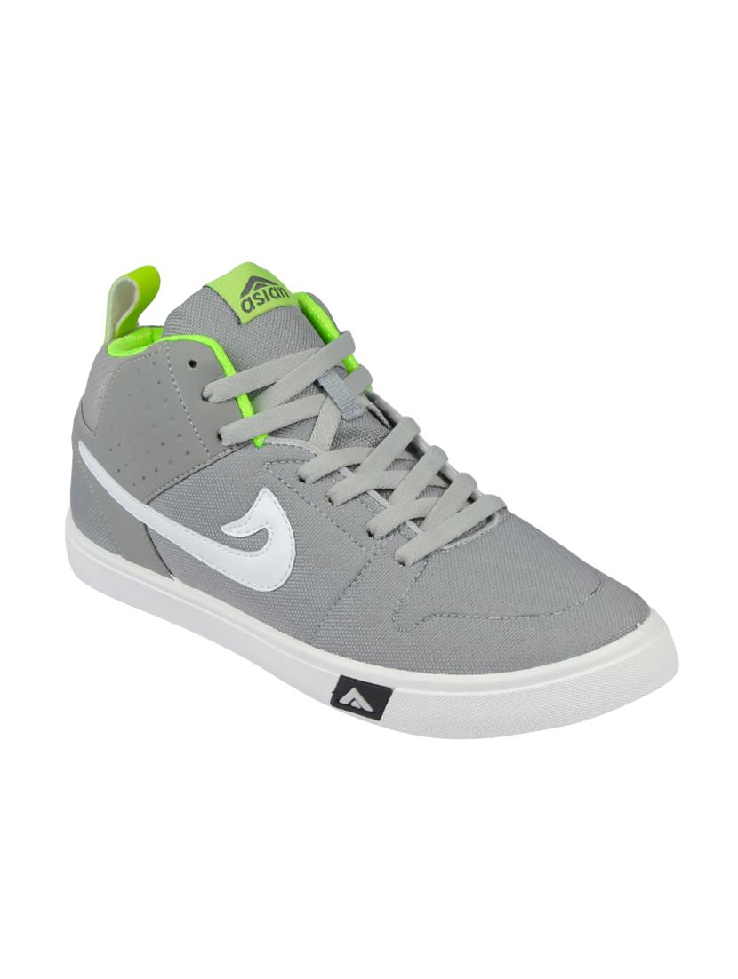 grey canvas lace up sneaker - 15061797 - Zoom Image - 1