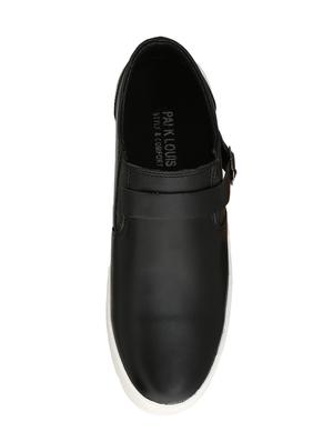 black leatherette casua slipon - 15064473 - Standard Image - 4