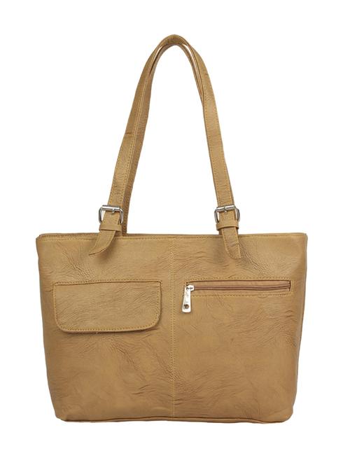 beige leatherette regular handbag - 15066627 - Standard Image - 1
