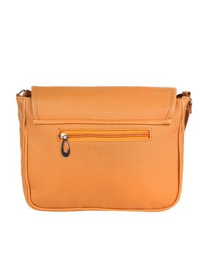 yellow leatherette regular sling bag - 15066871 - Standard Image - 2