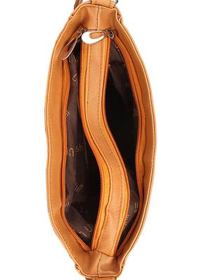 yellow leatherette regular sling bag - 15066871 - Standard Image - 3