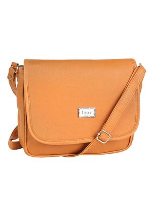 yellow leatherette regular sling bag - 15066871 - Standard Image - 4