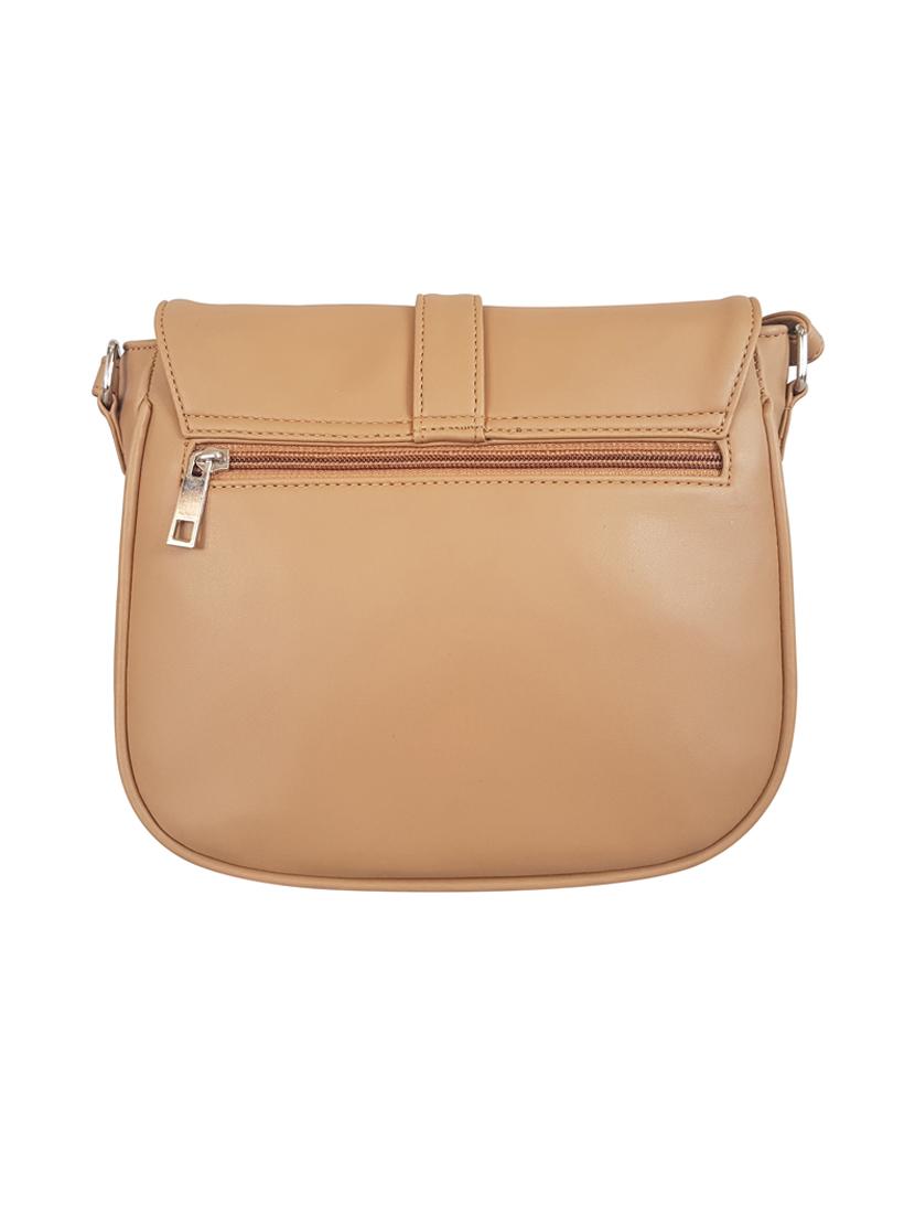 brown leatherette regular sling bag - 15067520 - Zoom Image - 2