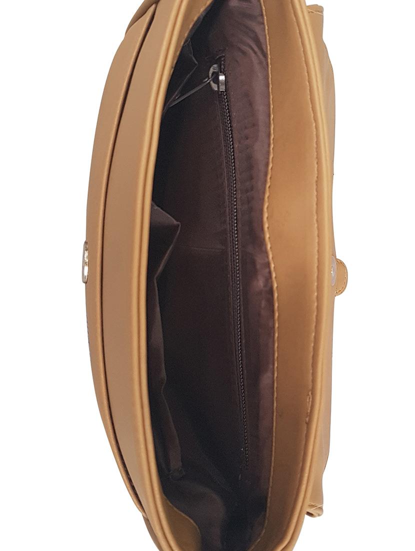 brown leatherette regular sling bag - 15067520 - Zoom Image - 3
