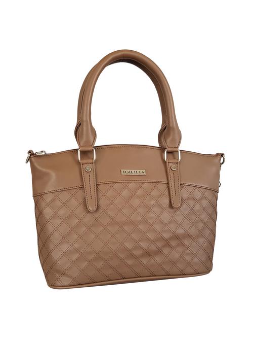 brown leatherette regular handbag - 15067597 - Very Small Image - 1