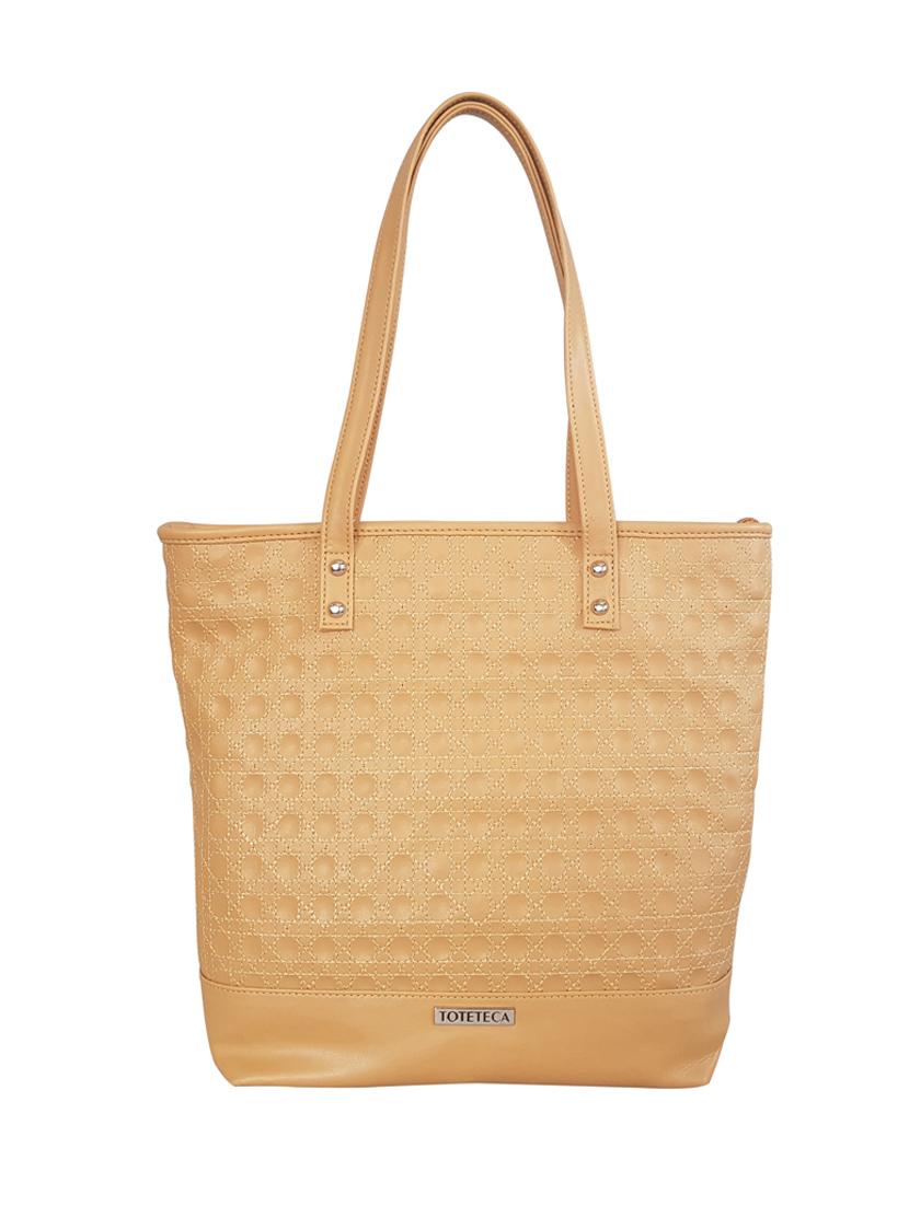 brown leatherette regular handbag - 15067599 - Zoom Image - 1