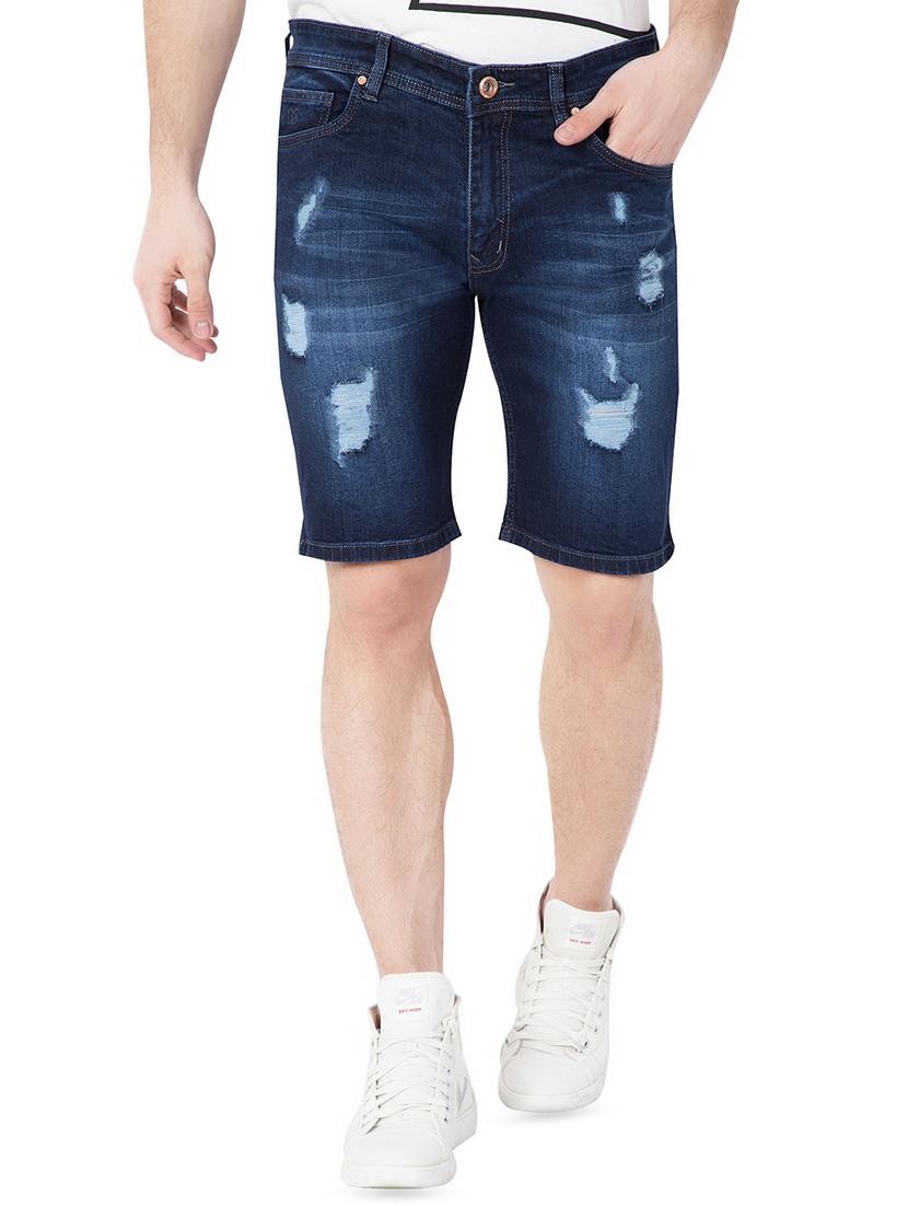 dark blue denim shorts - 15068354 - Zoom Image - 1