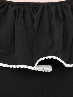 black crepe 3/4 jumpsuit - 15068705 - Standard Image - 4