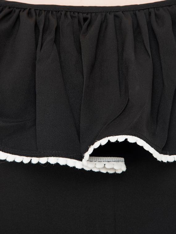 black crepe 3/4 jumpsuit - 15068705 - Zoom Image - 4