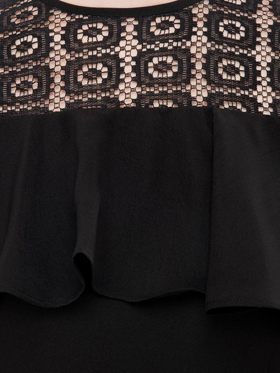 black crepe full leg jumpsuit - 15068710 - Zoom Image - 4