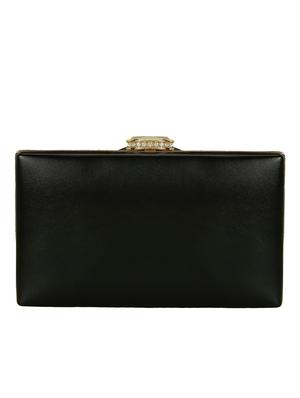 black metal box clutch - 15069676 - Standard Image - 2
