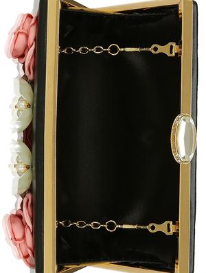 black metal box clutch - 15069676 - Standard Image - 3