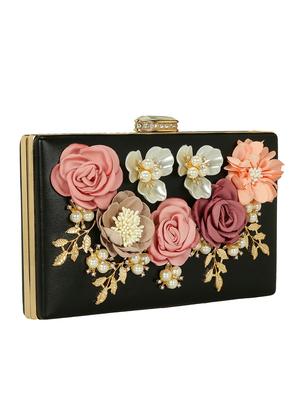black metal box clutch - 15069676 - Standard Image - 4