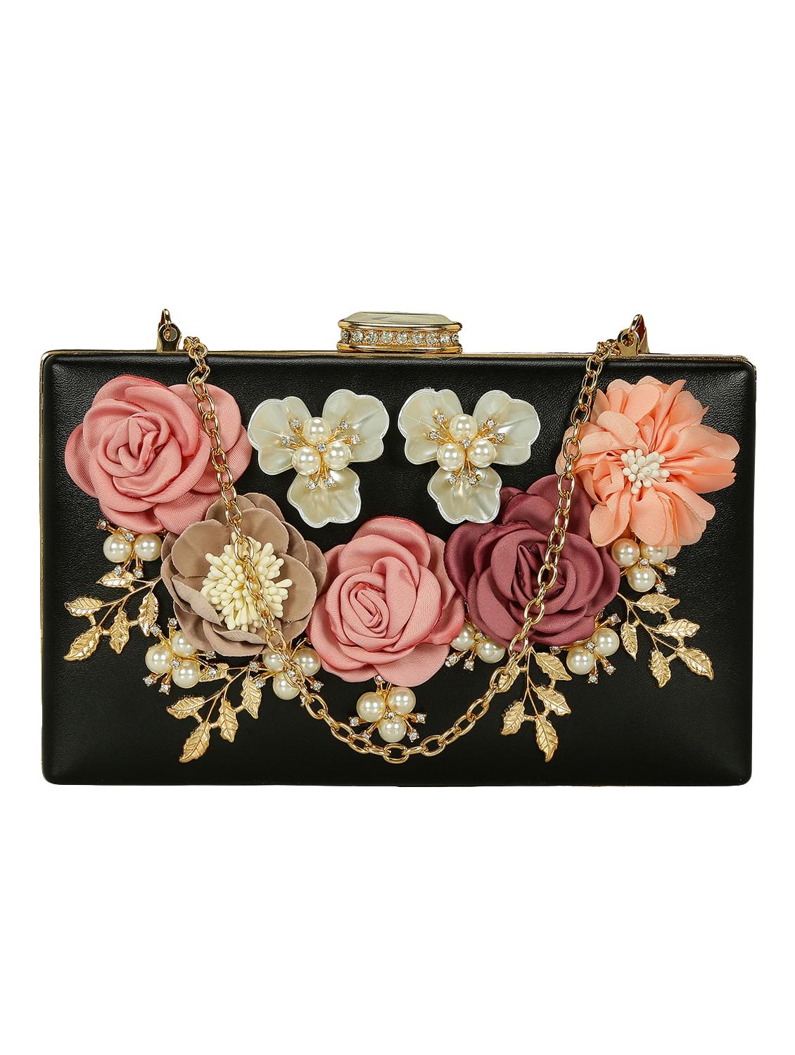 black metal box clutch - 15069676 - Zoom Image - 1