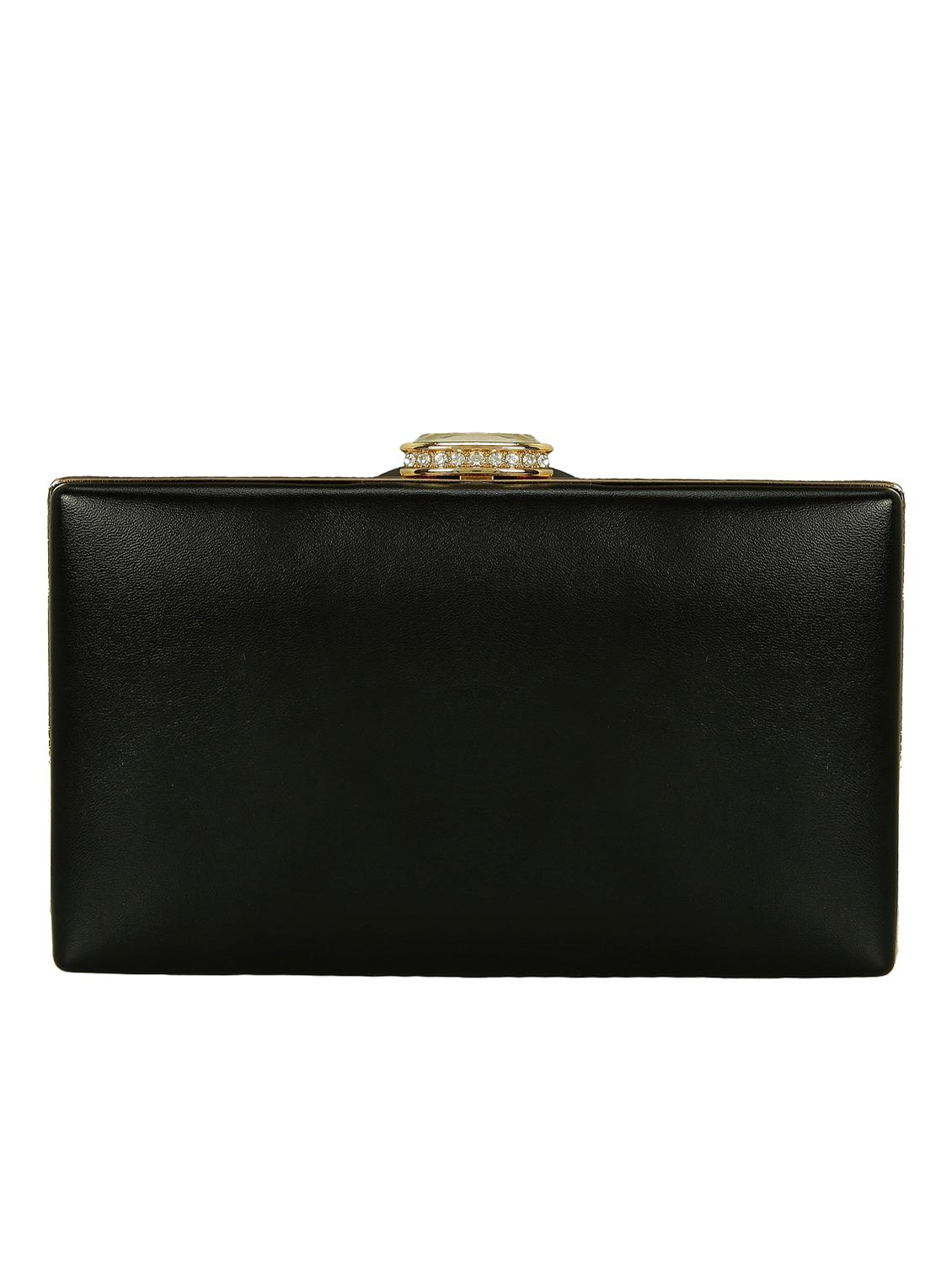 black metal box clutch - 15069676 - Zoom Image - 2
