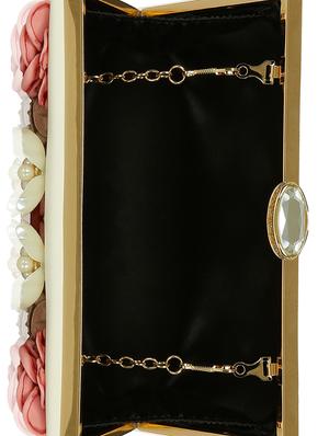 white metal box clutch - 15069677 - Standard Image - 3