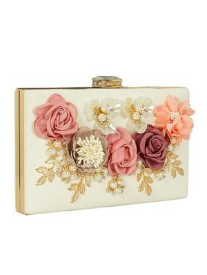 white metal box clutch - 15069677 - Standard Image - 4