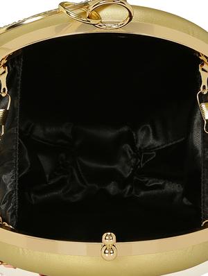 gold metal box clutch - 15069678 - Standard Image - 3