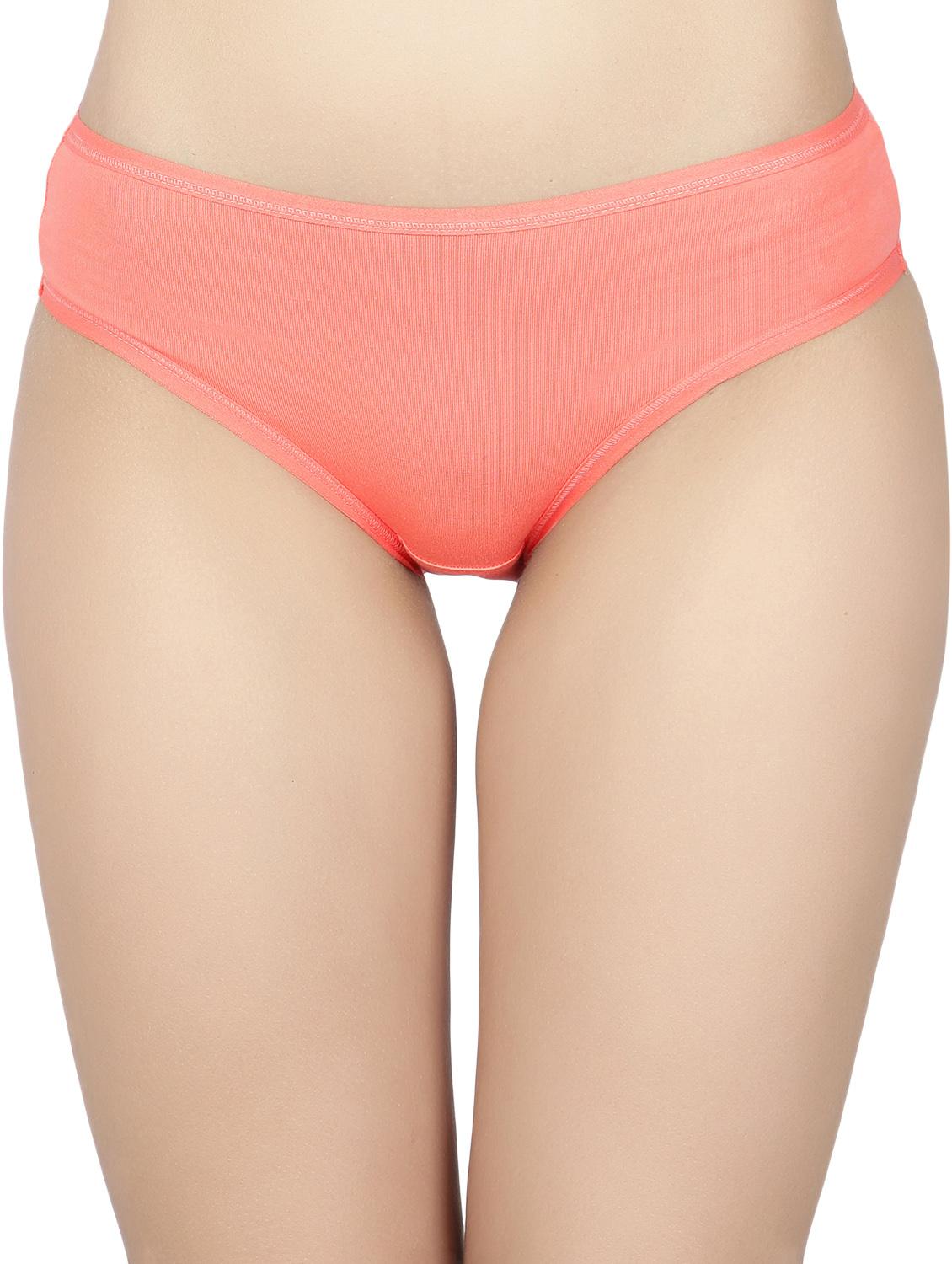 orange solid cotton hipster panty - 15069984 - Zoom Image - 1