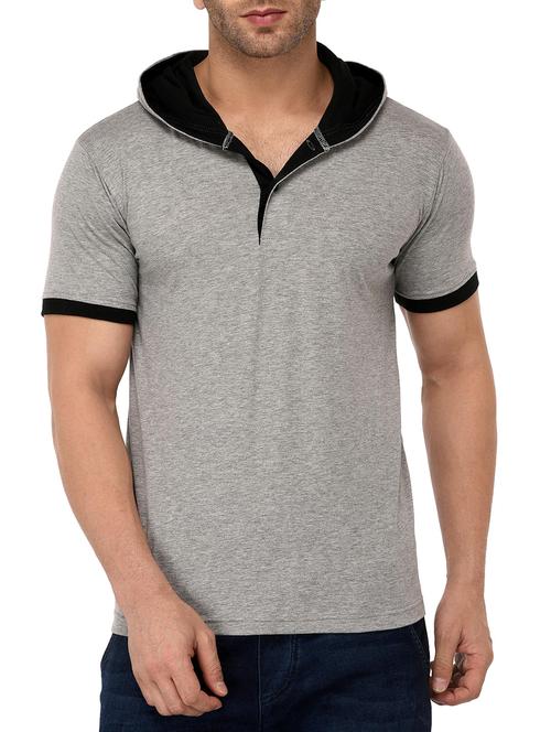 grey cotton tshirt - 15070508 - Very Small Image - 1