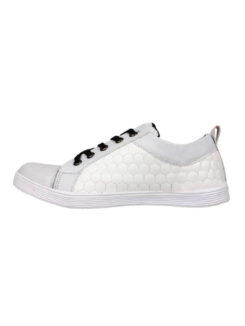 white patent leather lace up sneakers - 15070594 - Zoom Image - 2
