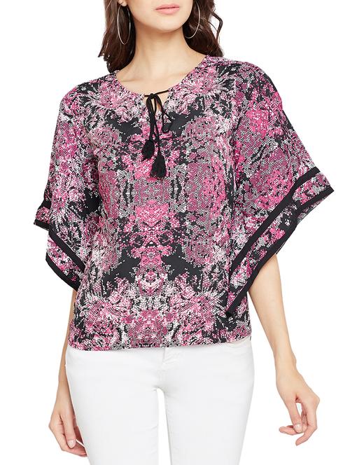 tassel tie neck kimono sleeved top - 15071178 - Standard Image - 1