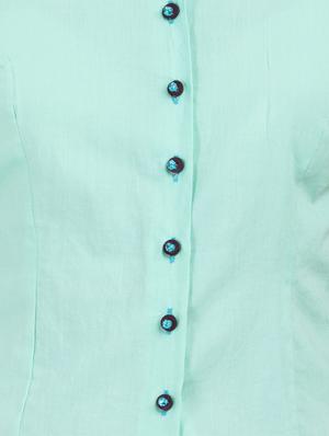 halter neck solid shirt - 15071261 - Standard Image - 4
