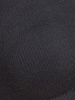 black solid cotton sports bra - 15072505 - Standard Image - 4