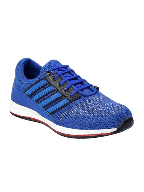 blue mesh lace-up sport shoe - 15072707 - Standard Image - 1