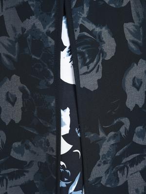 black printed a-line layered dress - 15072749 - Standard Image - 5