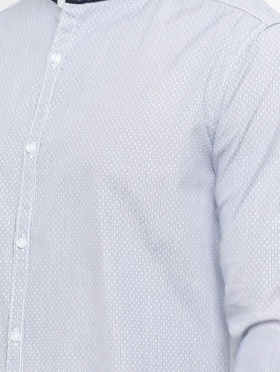 blue cotton casual shirt - 15072899 - Zoom Image - 4