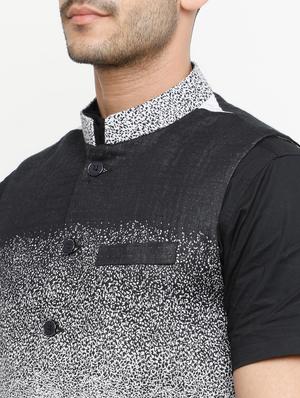 grey cotton nehru jacket - 15073169 - Standard Image - 3
