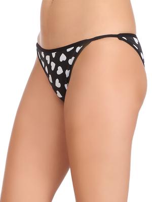 set of 3 multi colored cotton printed bikini panties - 15073295 - Standard Image - 3