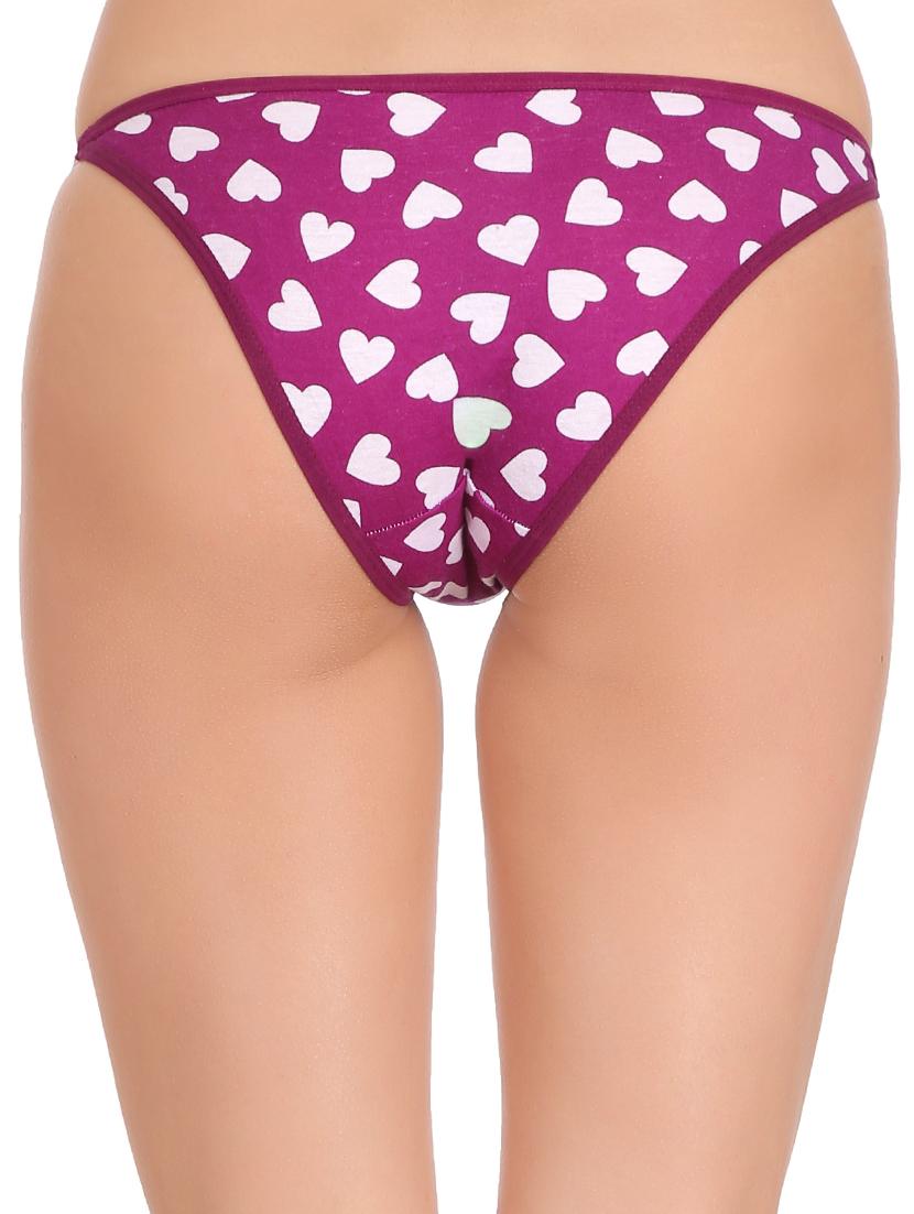 set of 3 multi colored cotton printed bikini panties - 15073295 - Zoom Image - 10