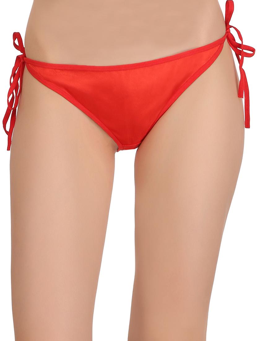 red polyester bikini panty - 15073297 - Zoom Image - 1