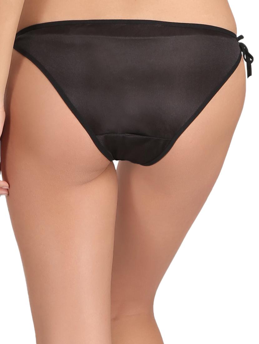 set of 2 multicolored satin bikini panty - 15073302 - Zoom Image - 3