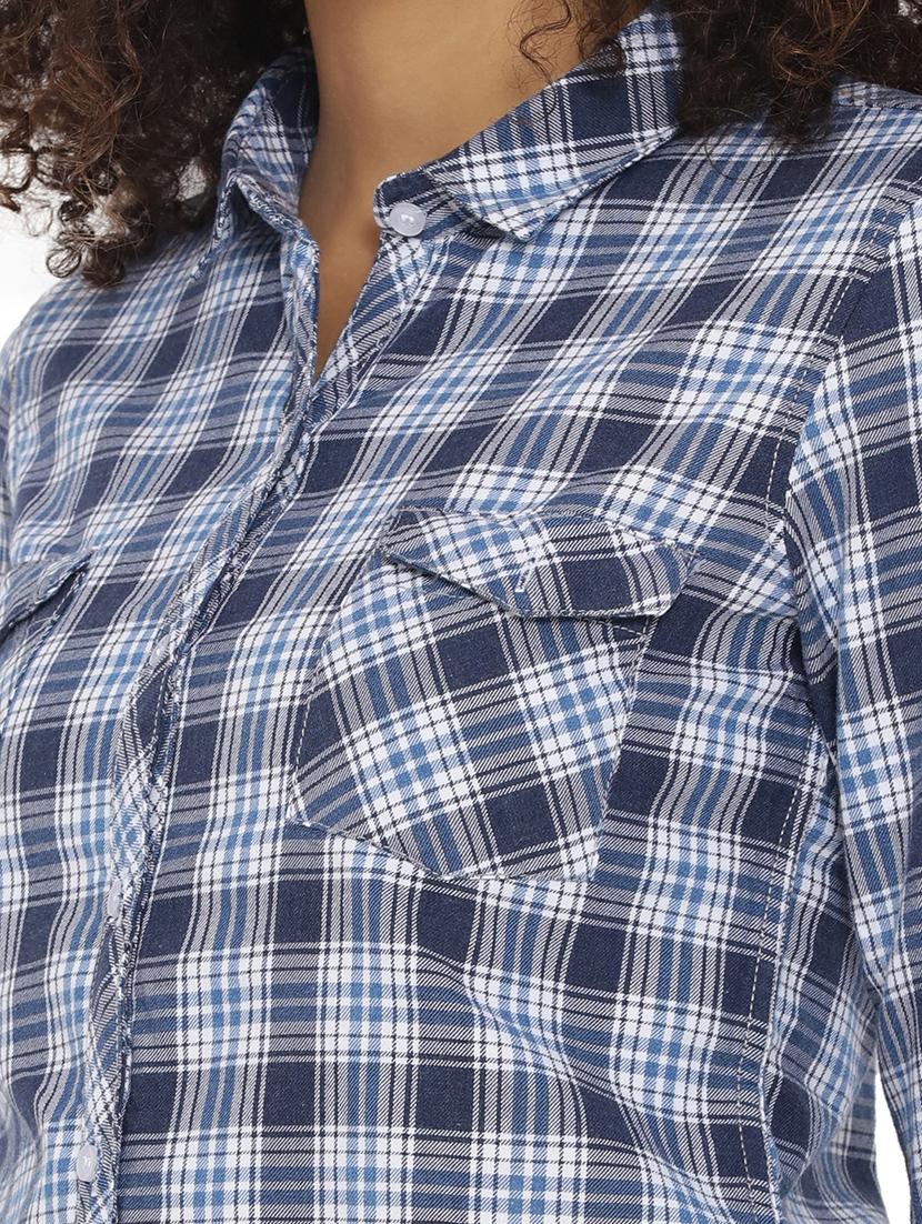 pocket patch checkered shirt - 15073311 - Zoom Image - 4