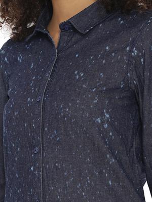 roll up sleeves denim shirt - 15073313 - Standard Image - 4