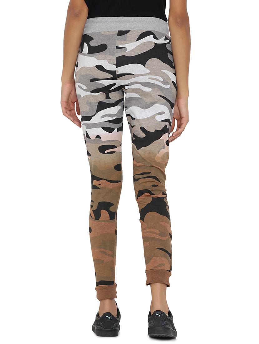 grey printed cotton track pant - 15073331 - Zoom Image - 3
