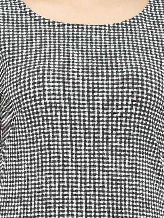 black checkered sheath dress - 15075657 - Zoom Image - 5