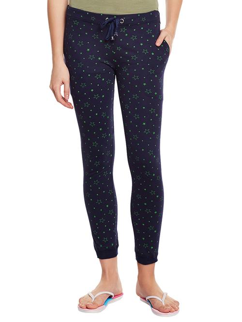 navy blue cotton pajama - 15076027 - Standard Image - 1