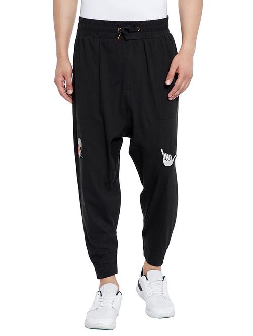 black cotton jogger - 15077384 - Standard Image - 1