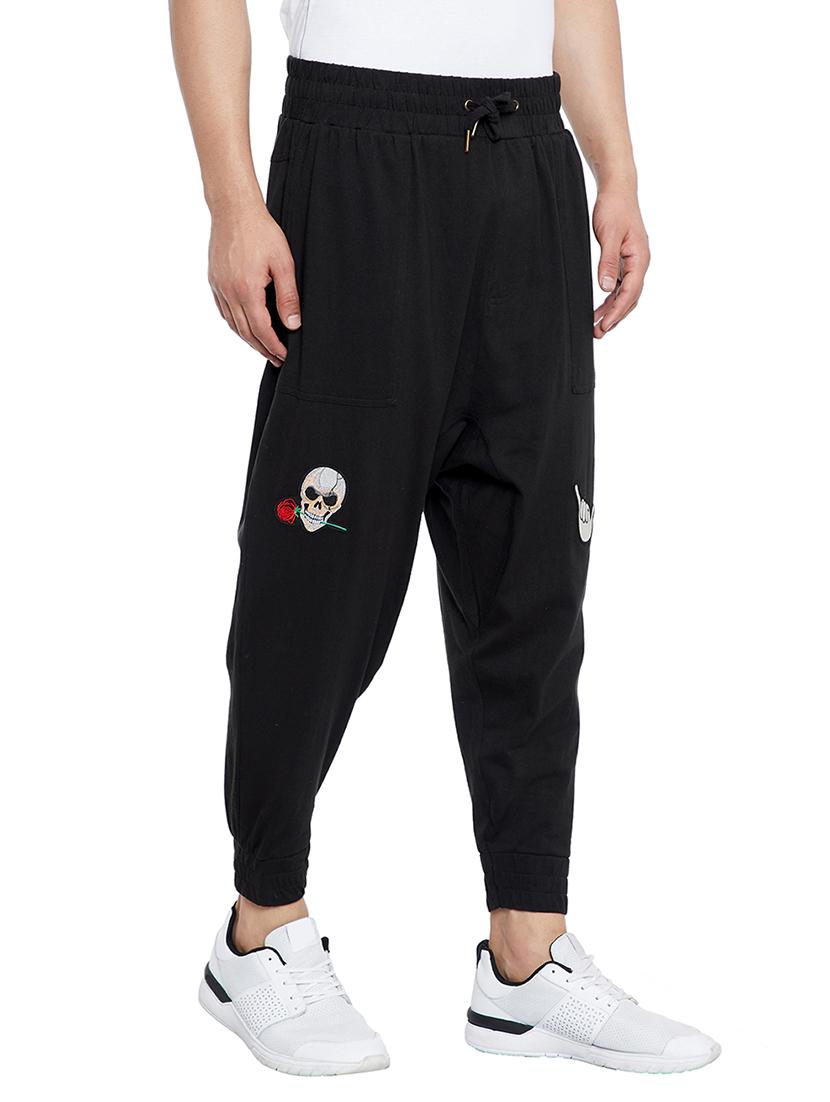 black cotton jogger - 15077384 - Zoom Image - 2