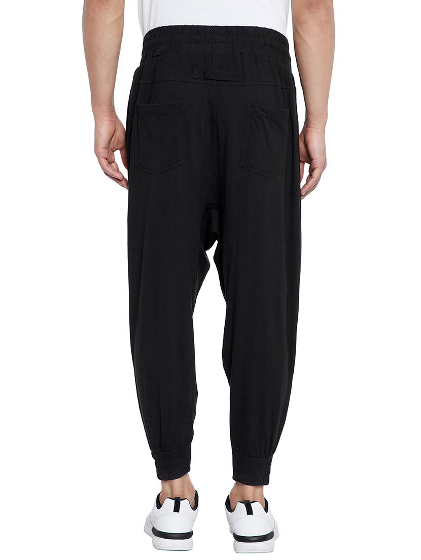 black cotton jogger - 15077384 - Zoom Image - 3