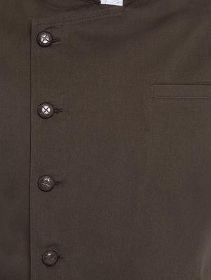 brown cotton nehru jacket - 15077408 - Standard Image - 4