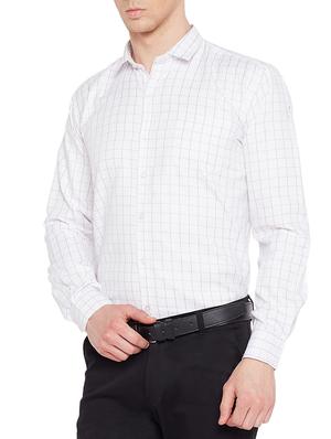 white cotton blend casual shirt - 15078148 - Standard Image - 2