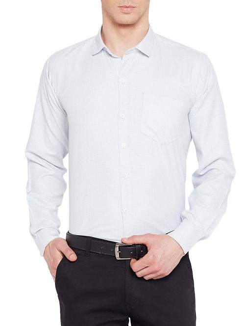 white cotton formal shirt - 15078157 - Standard Image - 1