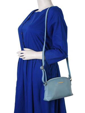 blue leatherette regular sling bag - 15078886 - Standard Image - 4