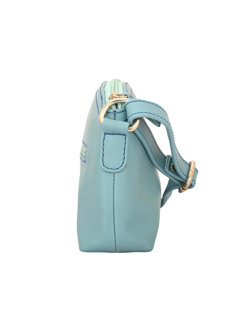 blue leatherette regular sling bag - 15078886 - Zoom Image - 5