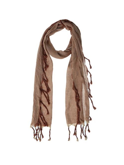 brown viscose scarf - 15080064 - Standard Image - 1